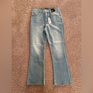 Express Cropped Flare High Rise Jeans